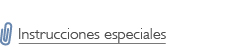 Instrucciones especiales, Special Instructions